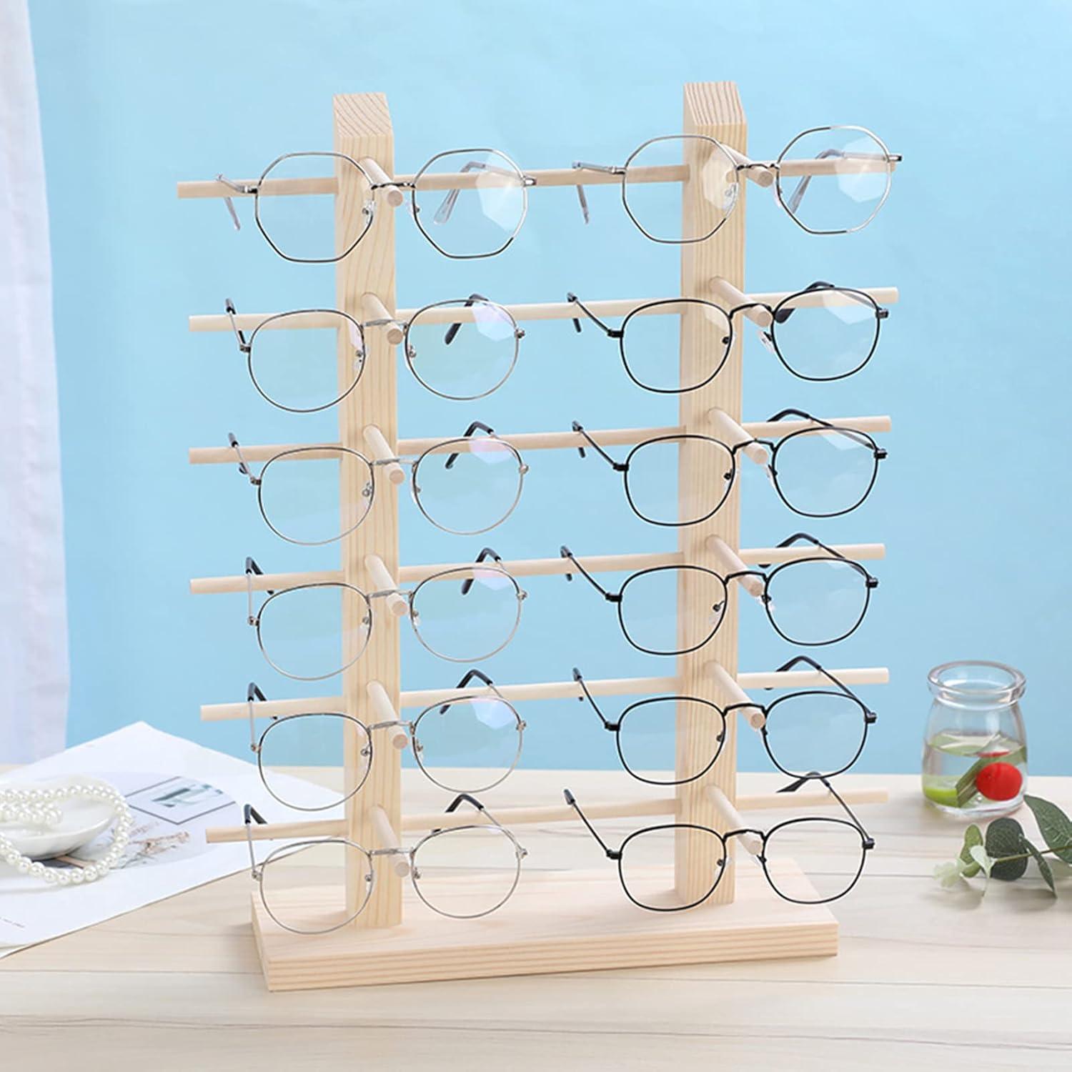 Soporte de Gafas de Madera Odowalker para 12 Pares 42.7x34.5cm
