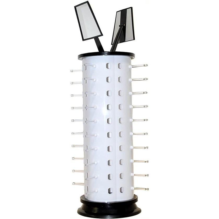 Exhibidor giratorio para 40 gafas con espejo ajustable