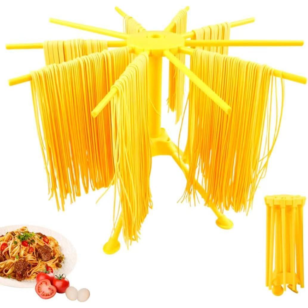 Soporte Plegable para Secar Pasta Genérico Amarillo 10 Brazos