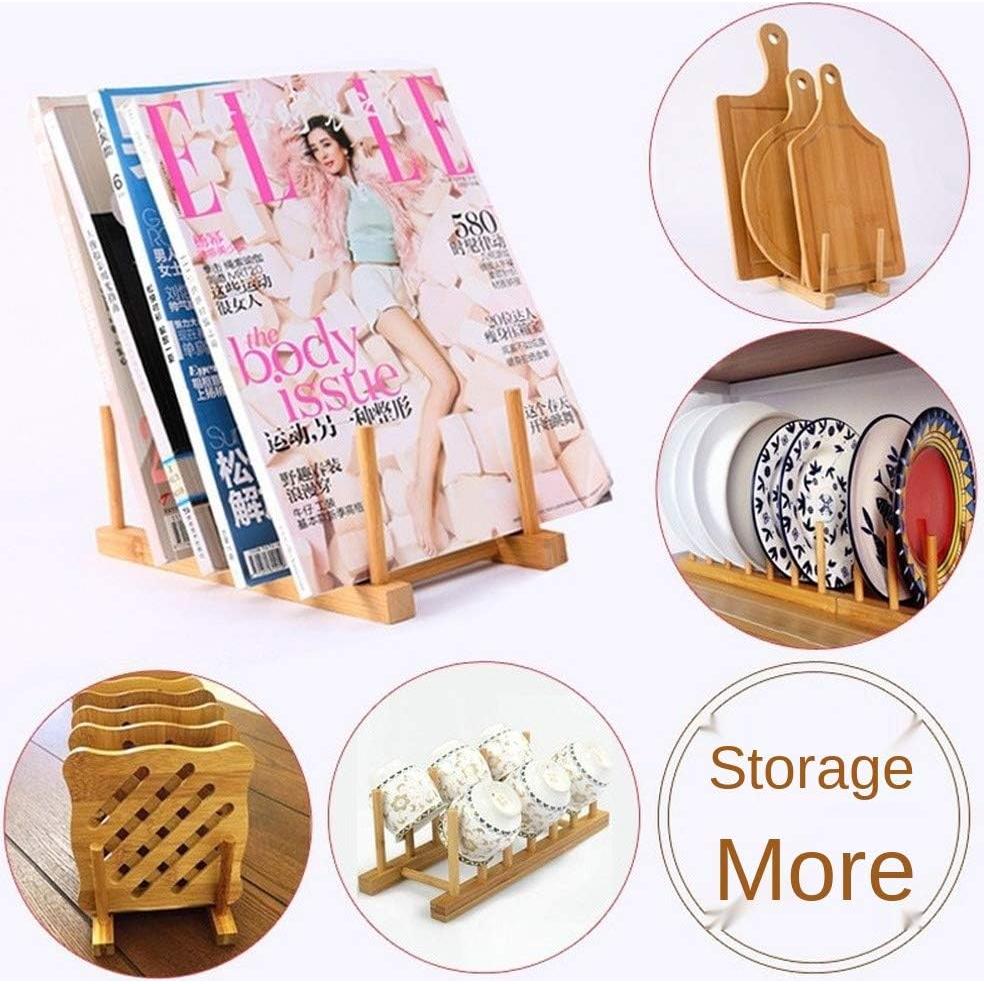 Soporte para Secar Platos de Bambú BVLJOY - Organizador de Cocina