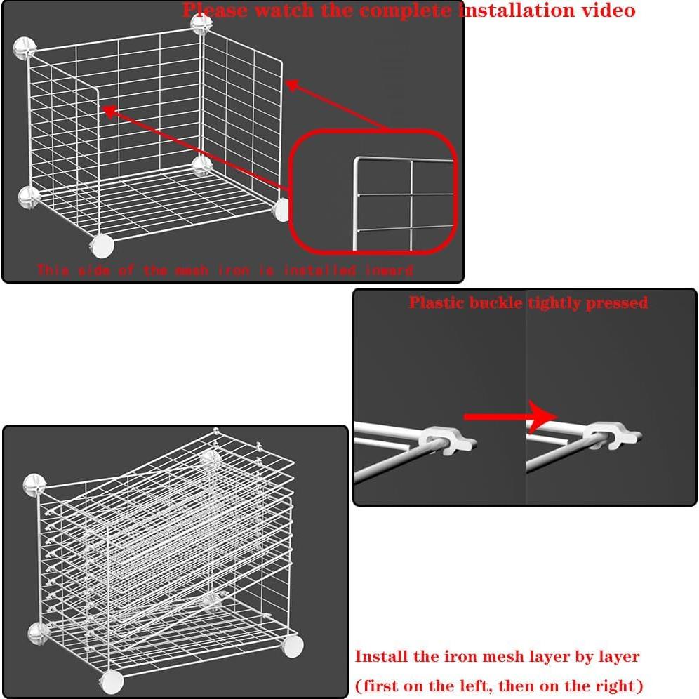 Estante para Secado de Arte FDSDEFEN 10 Estantes Metal Pared