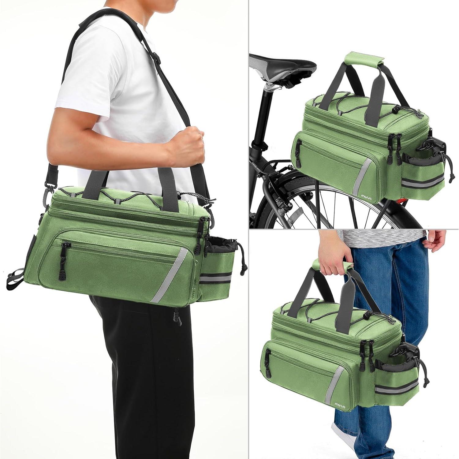 Bolsa de Soporte para Bicicleta MOSISO 8L Impermeable Verde