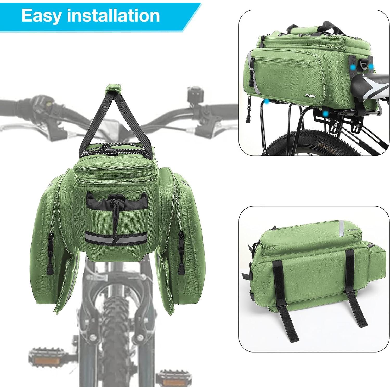 Bolsa de Soporte para Bicicleta MOSISO 8L Impermeable Verde