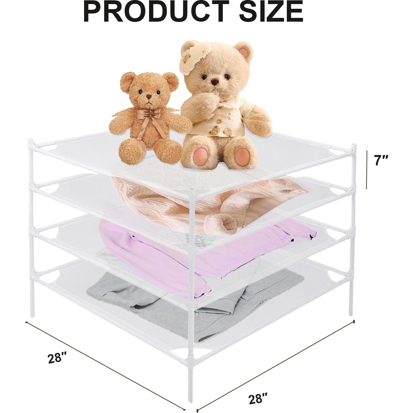 Estante Secar Ropa Xtsuen 4 Niveles Malla Plana 71 cm