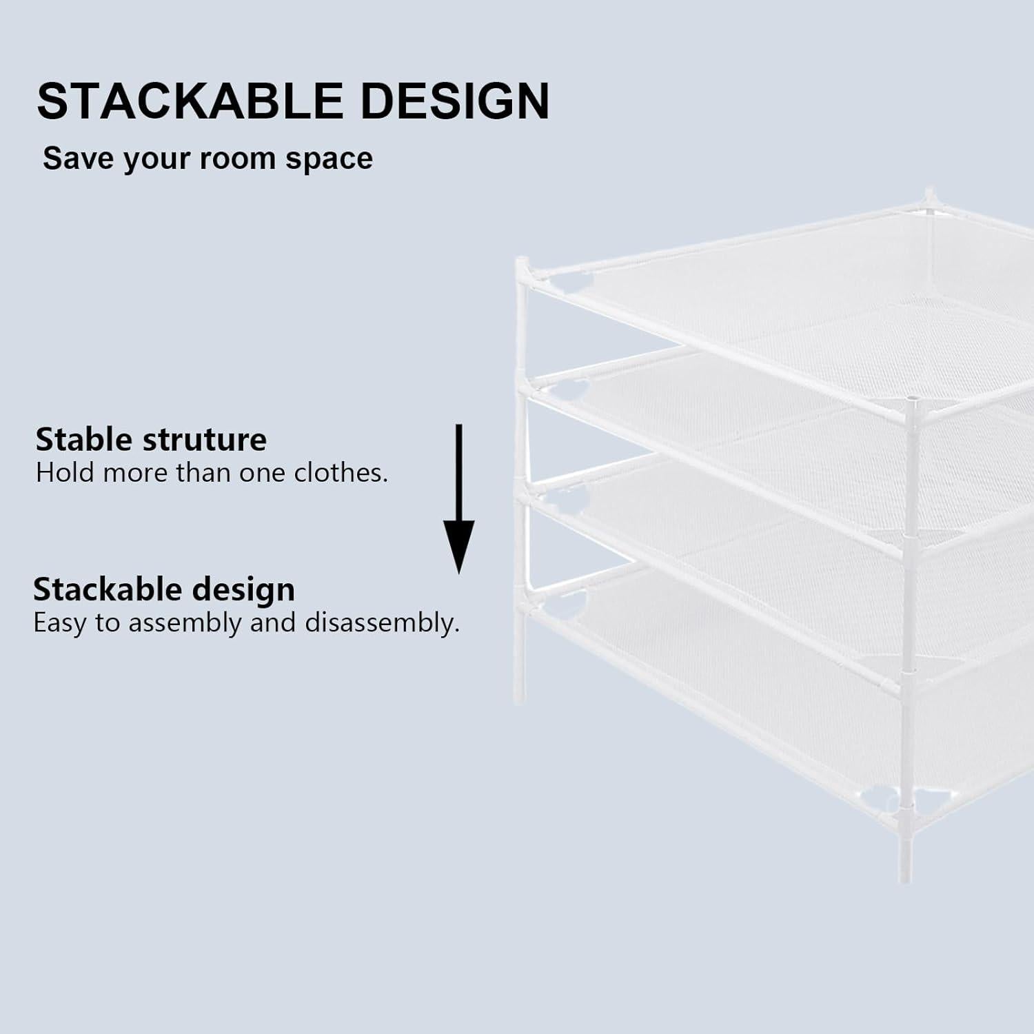 Estante Secar Ropa Xtsuen 4 Niveles Malla Plana 71 cm