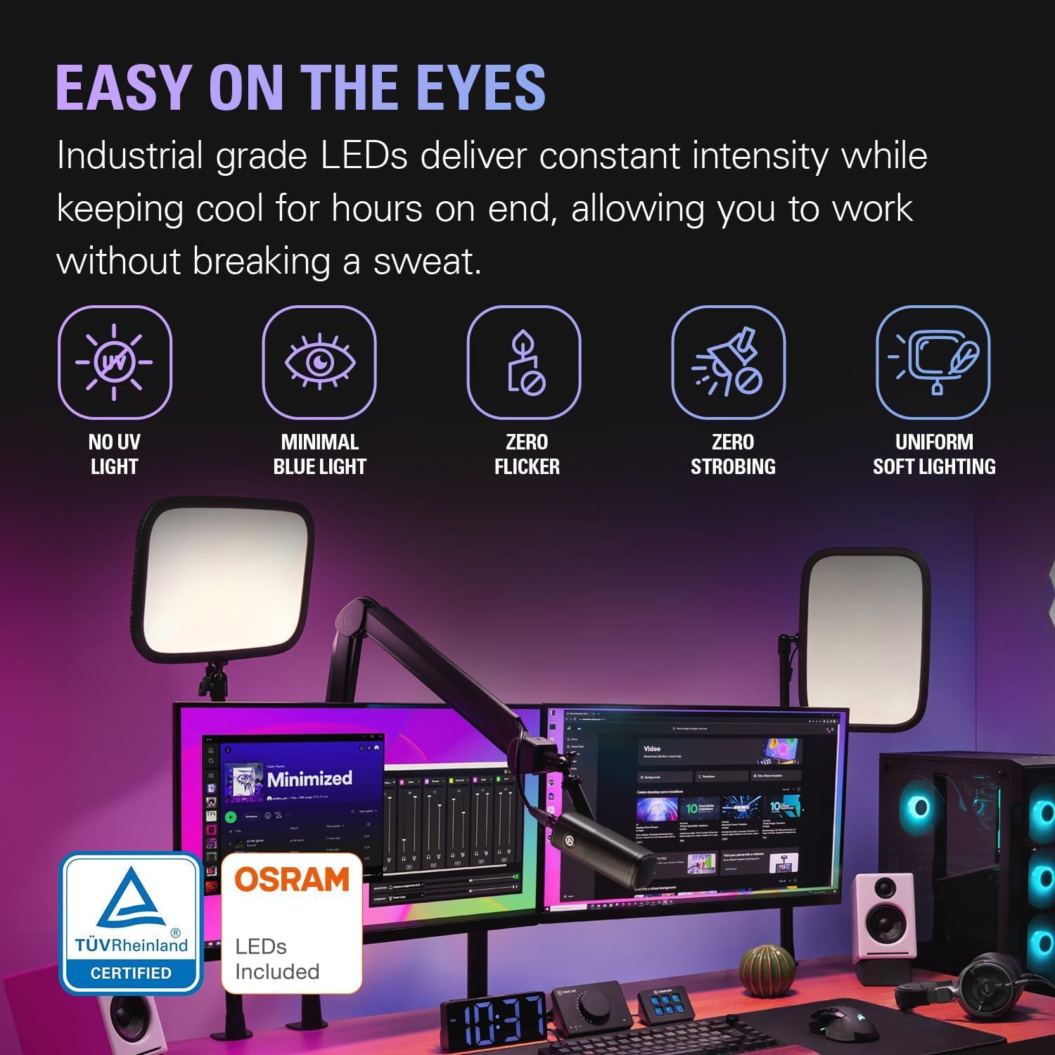 Elgato Key Light - Luz de estudio 2800 lúmenes Wi-Fi