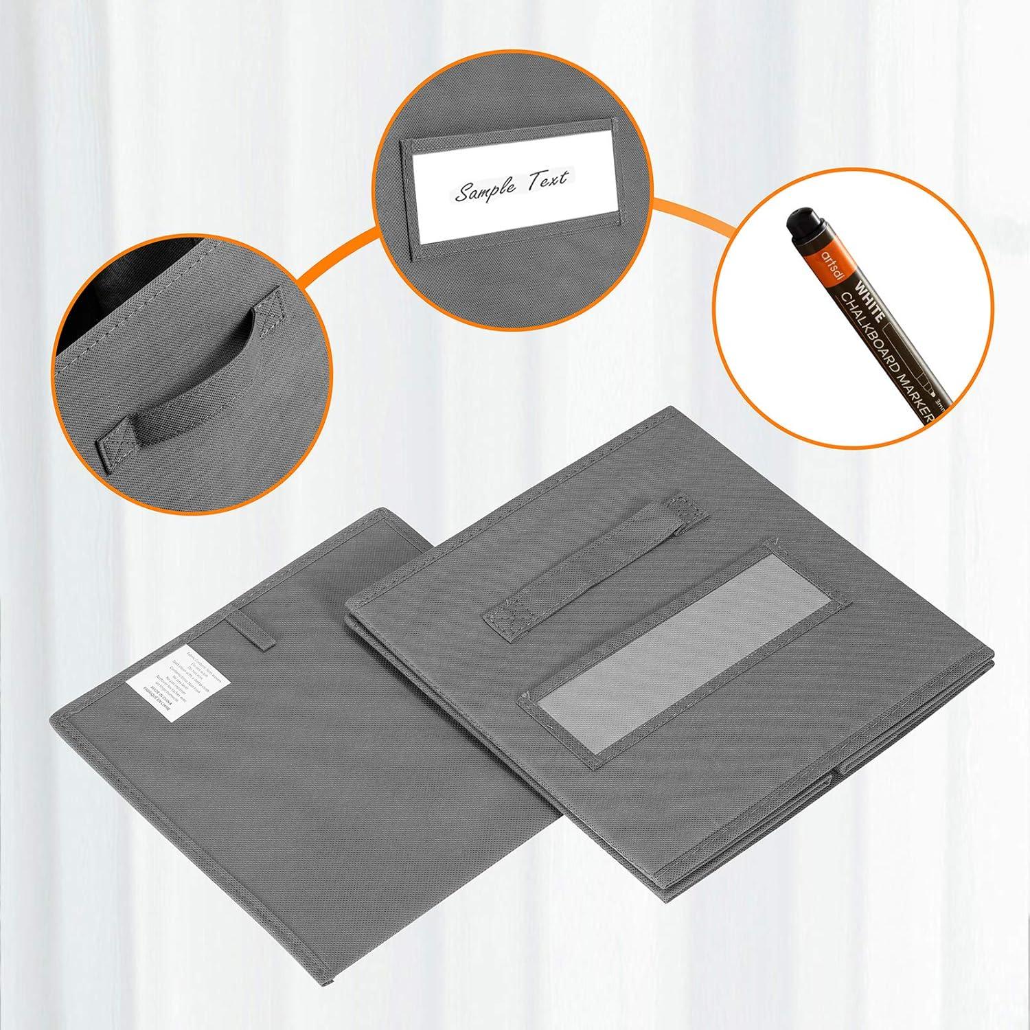 Cubo de Almacenamiento Artsdi 28 cm Plegable - 10 Unidades Gris