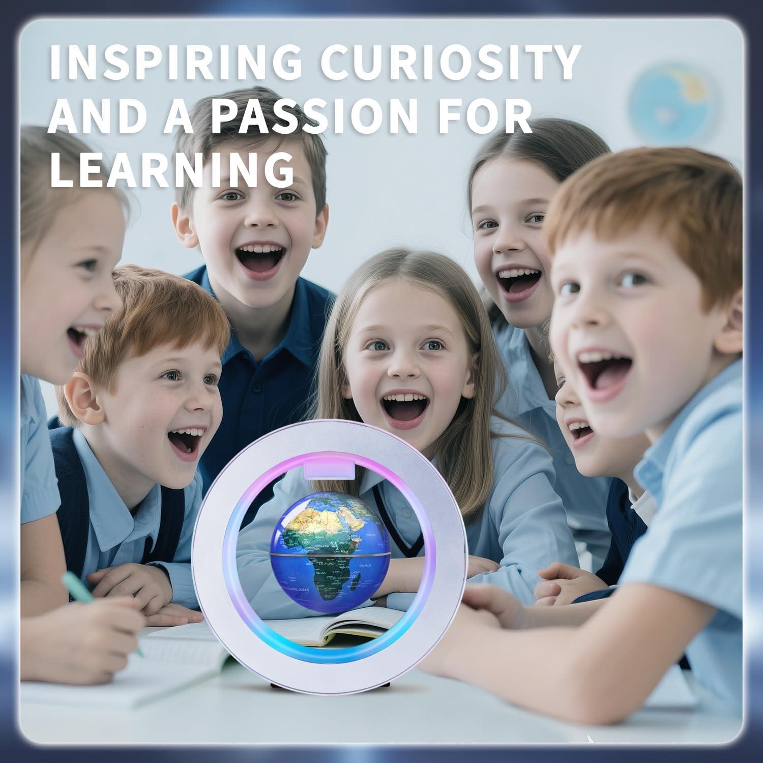 Globo Flotante Magnético Poojaed 22.5 cm con Luz LED