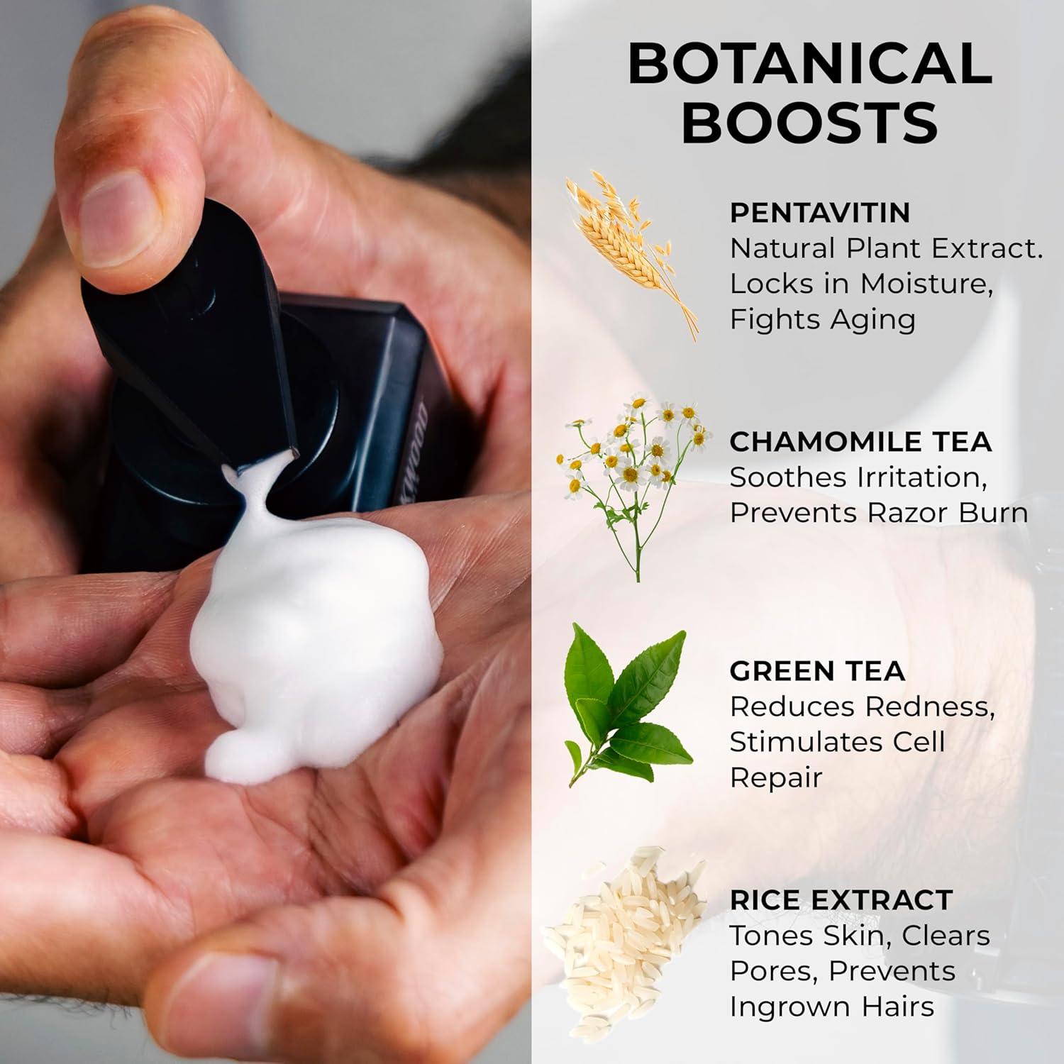 Espuma de Afeitar 2-en-1 Blackwood 125g + Limpiador Facial