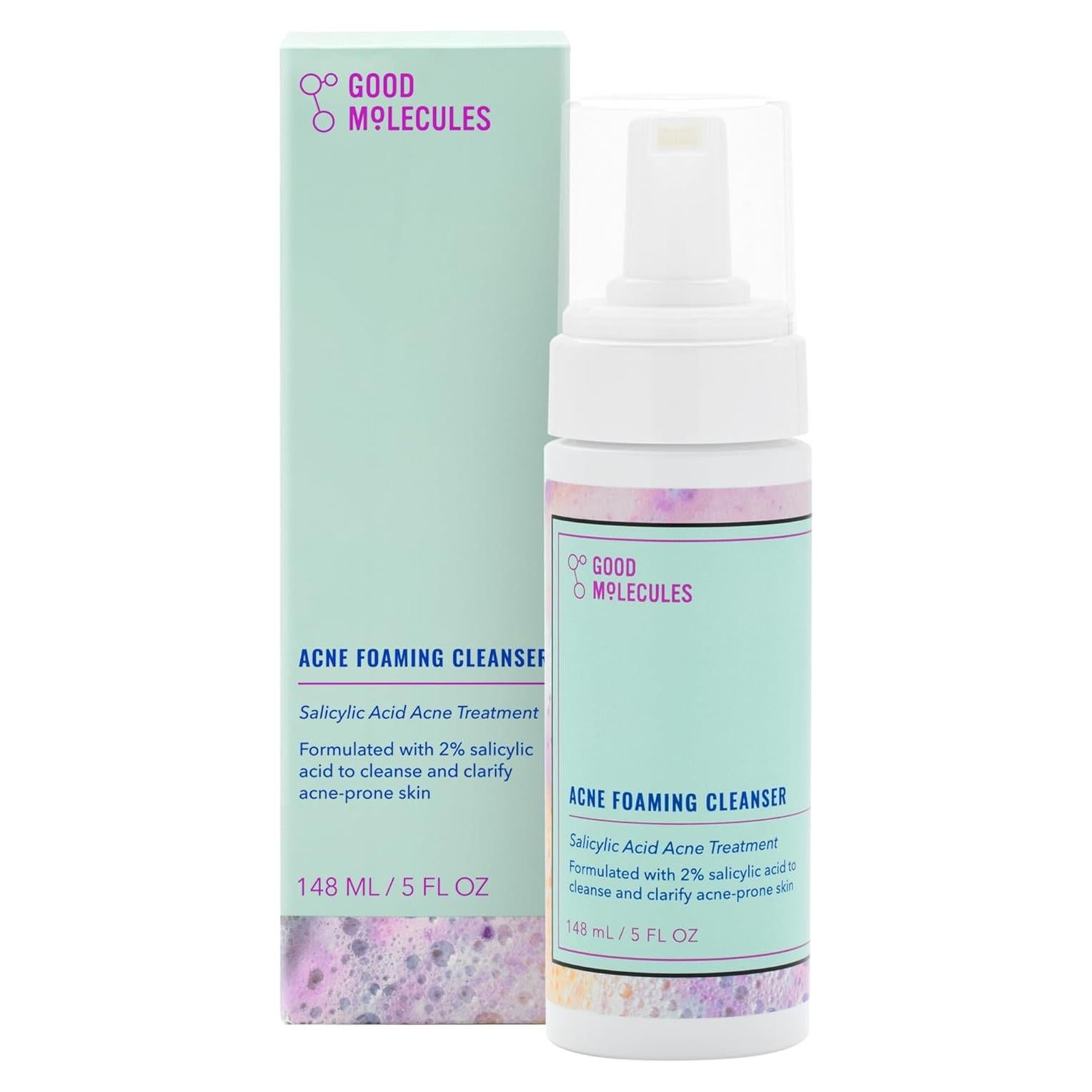 Limpiador Espumoso Good Molecules 148ml con Ácido Salicílico