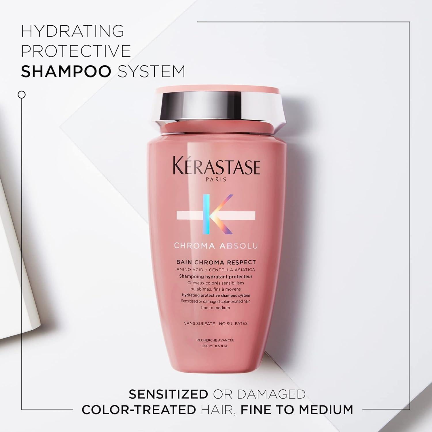 Kérastase Chroma Absolu Champú y Acondicionador 250ml - Cabello Tratado con Color