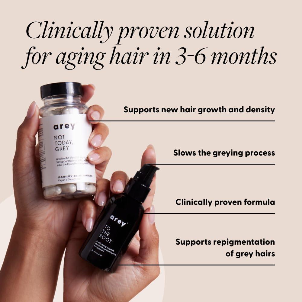 Suero y Suplemento para el Cabello Arey - Anti-Gris 1 Mes
