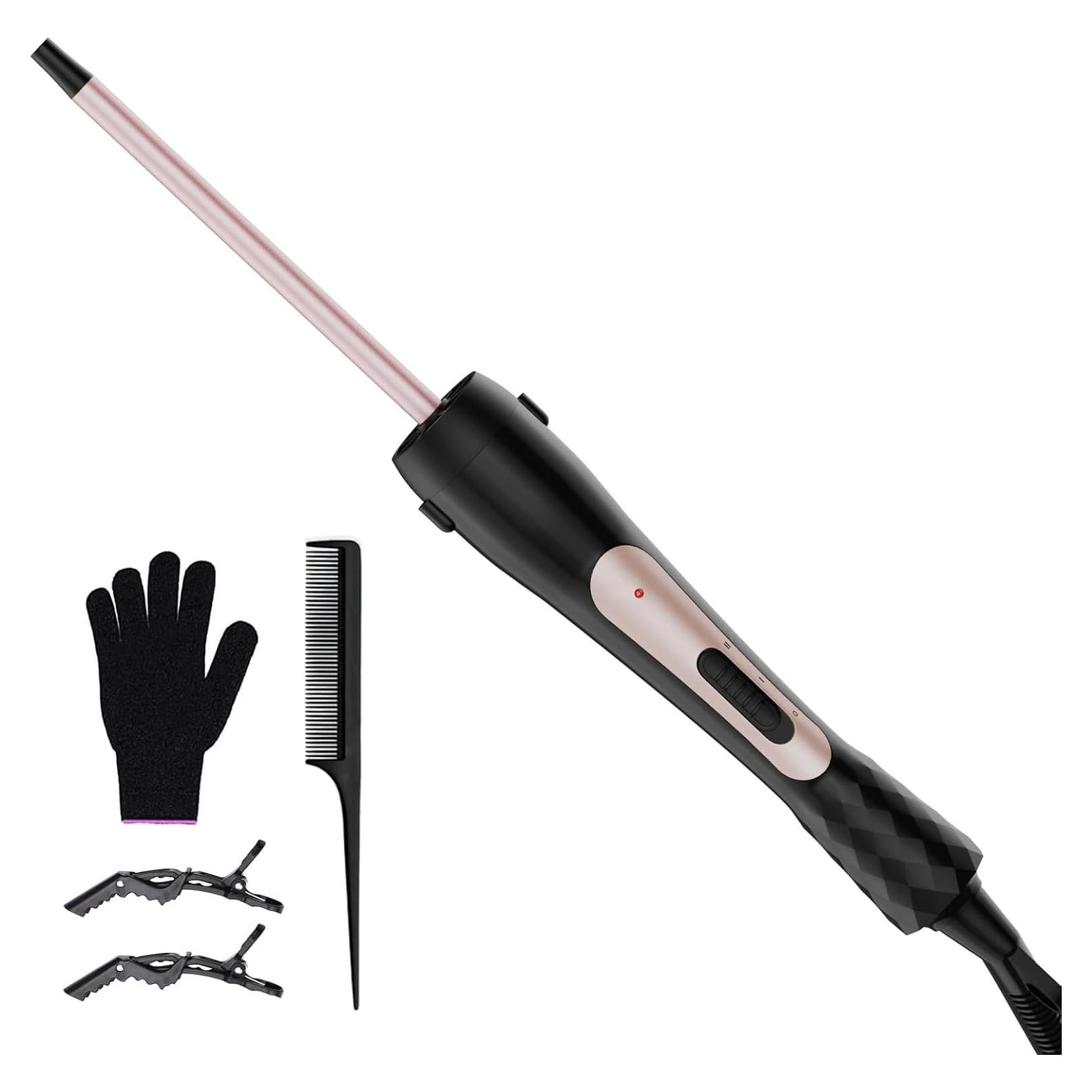 Plancha de Rizar Vnina 9mm Cerámica Temperatura Ajustable