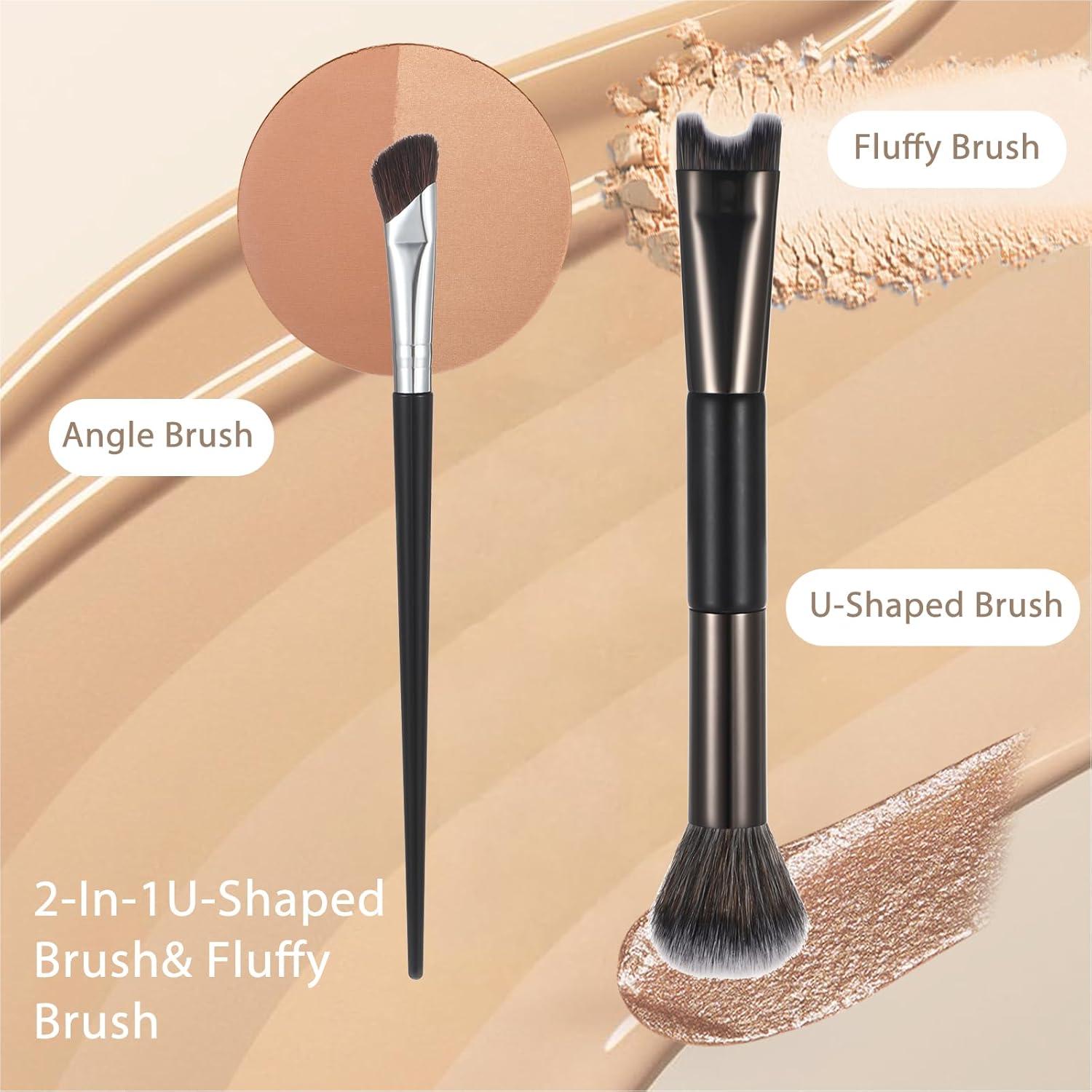 Set de 2 Brochas de Contorno de Nariz HJZHII - Precisión y Suavidad