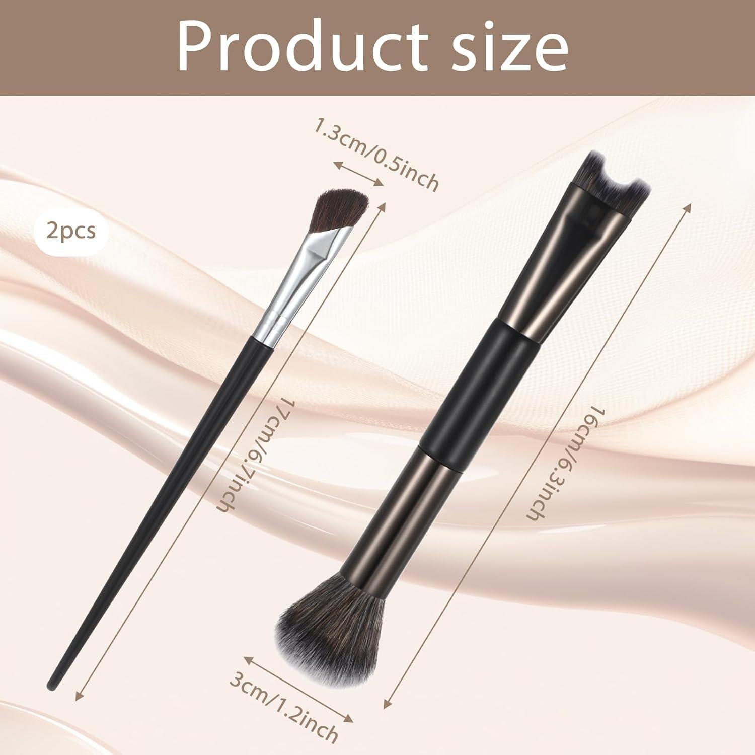 Set de 2 Brochas de Contorno de Nariz HJZHII - Precisión y Suavidad