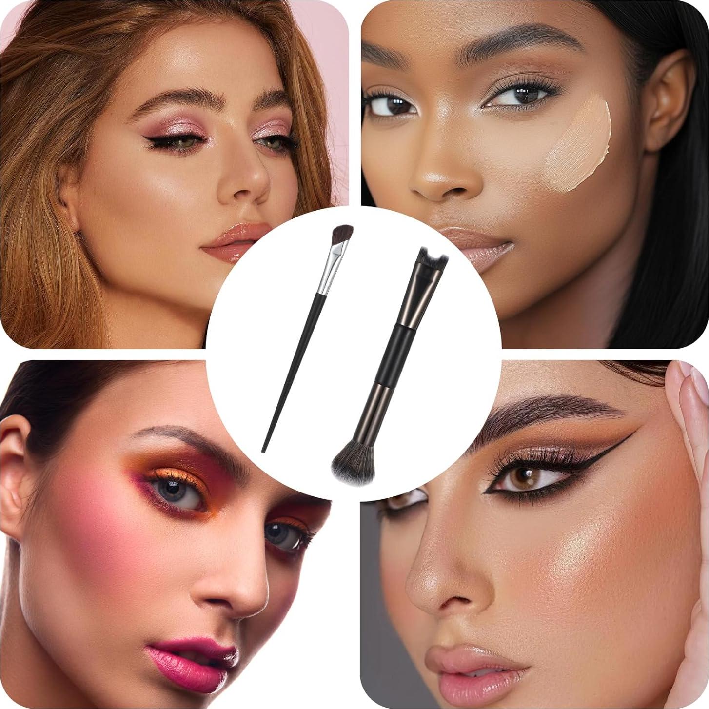 Set de 2 Brochas de Contorno de Nariz HJZHII - Precisión y Suavidad