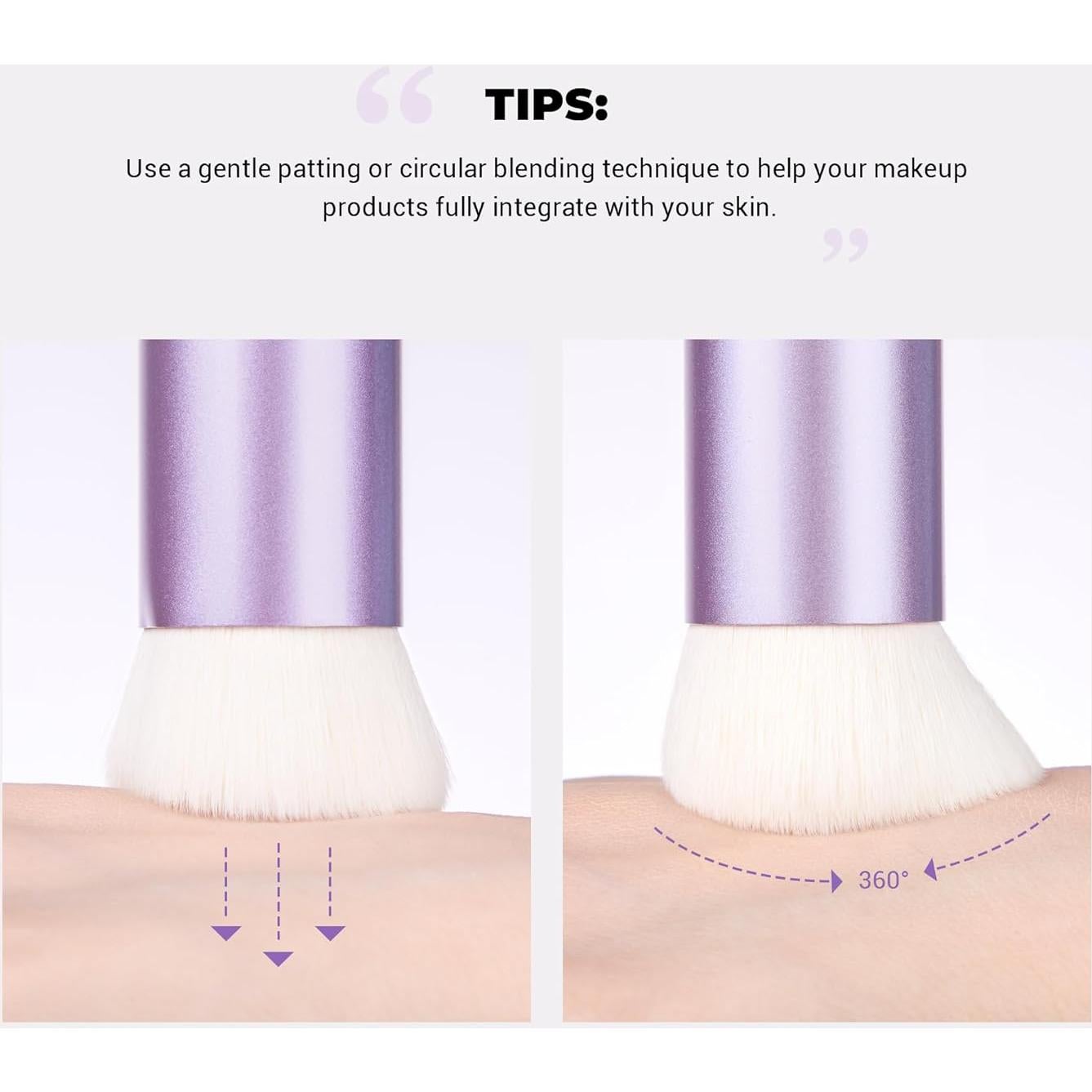 Brocha de Base Kabuki Jessup AS003 - Ultra Suave 16x3.4cm