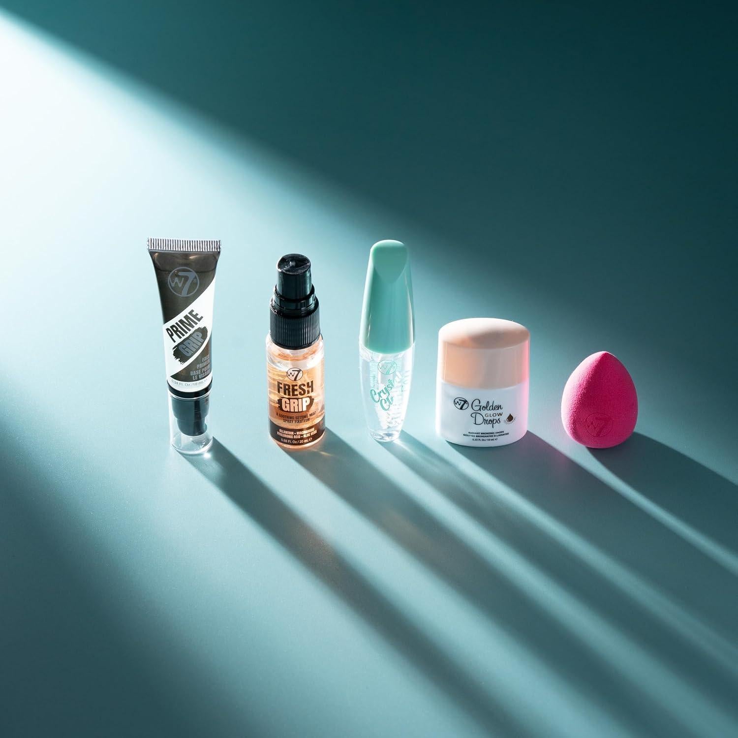 Kit de Maquillaje Mini W7 con Primer, Spray y Más - Viaje