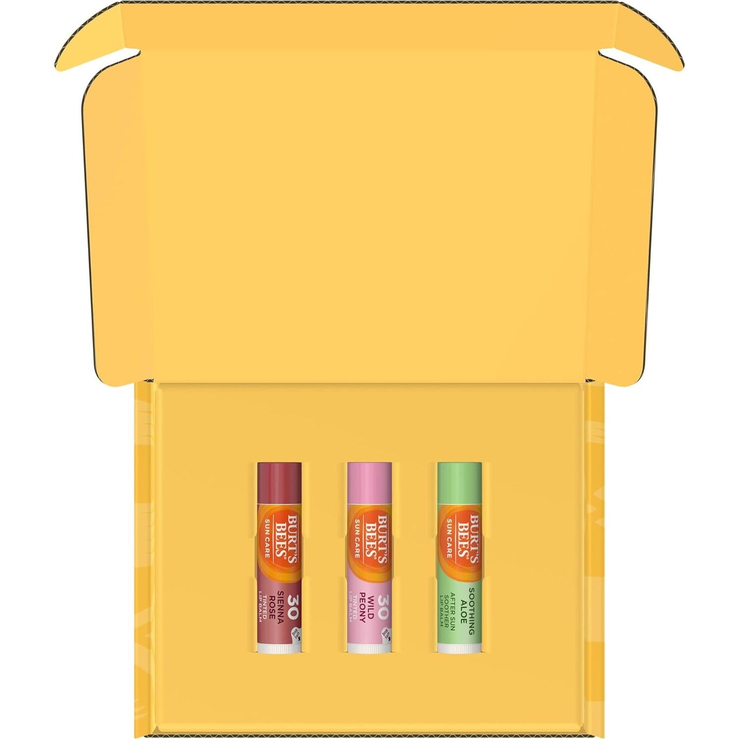 Bálsamo Labial Burt's Bees SPF 30 Tinte 3 Tubos 4.25g