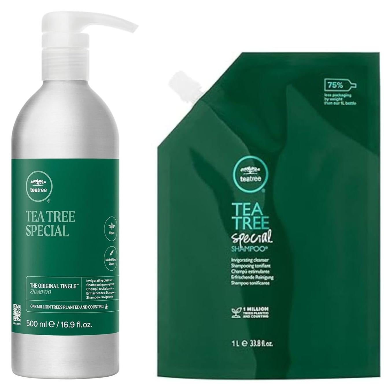 Champú Especial de Árbol de Té Paul Mitchell 500 ml + Recarga 1000 ml