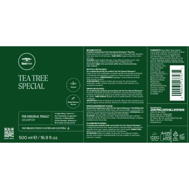 Champú Especial de Árbol de Té Paul Mitchell 500 ml + Recarga 1000 ml