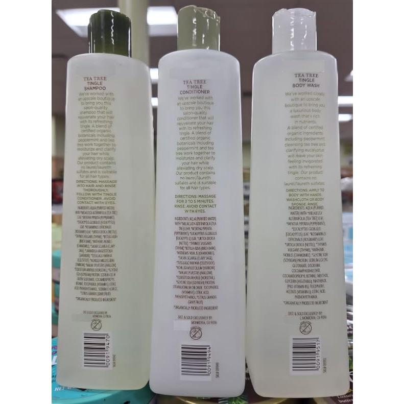 Champú, Acondicionador y Gel de Ducha Trader Joe's 3 Botellas 473ml