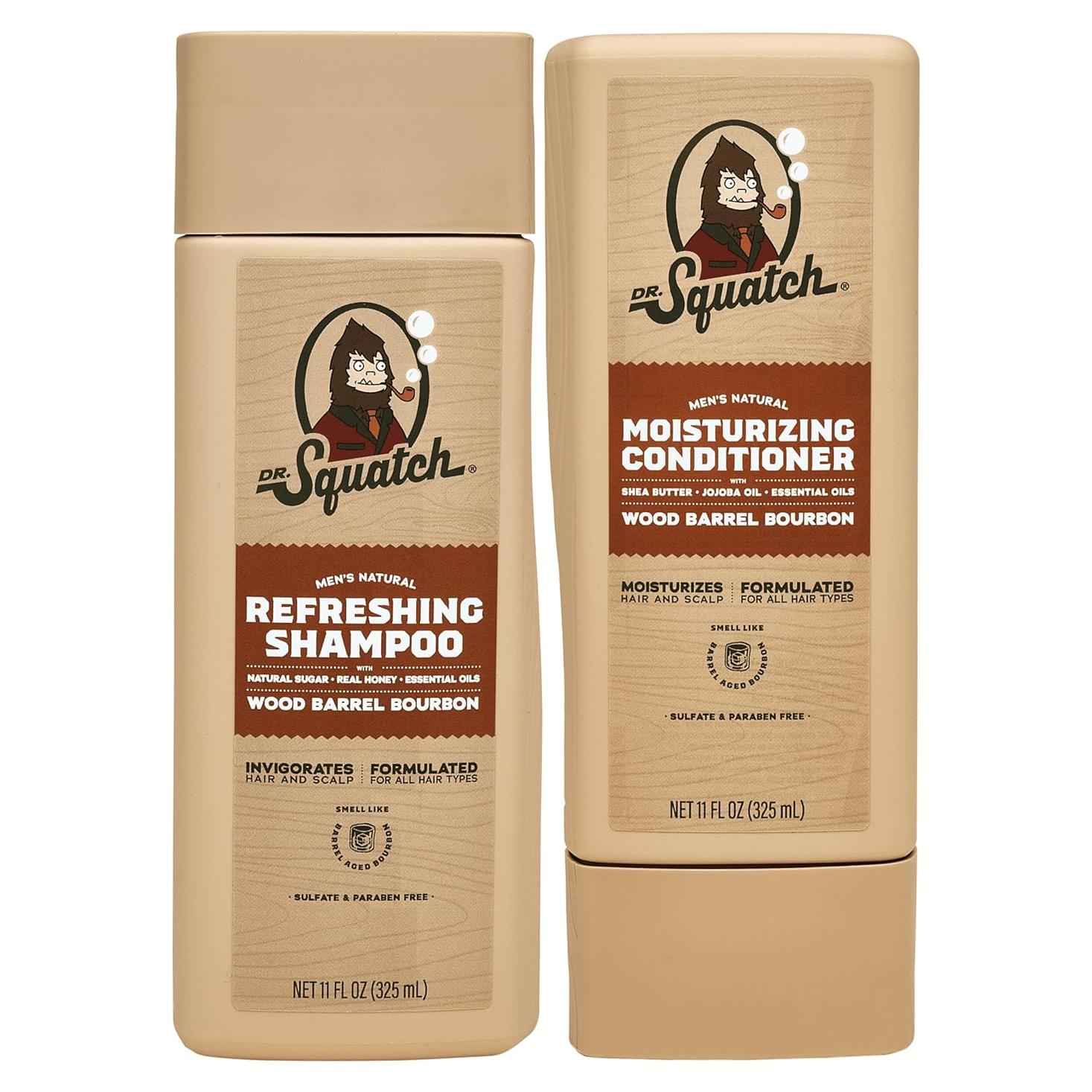 Paquete Cuidado Capilar Natural Dr. Squatch - Champú y Acondicionador 325 ml