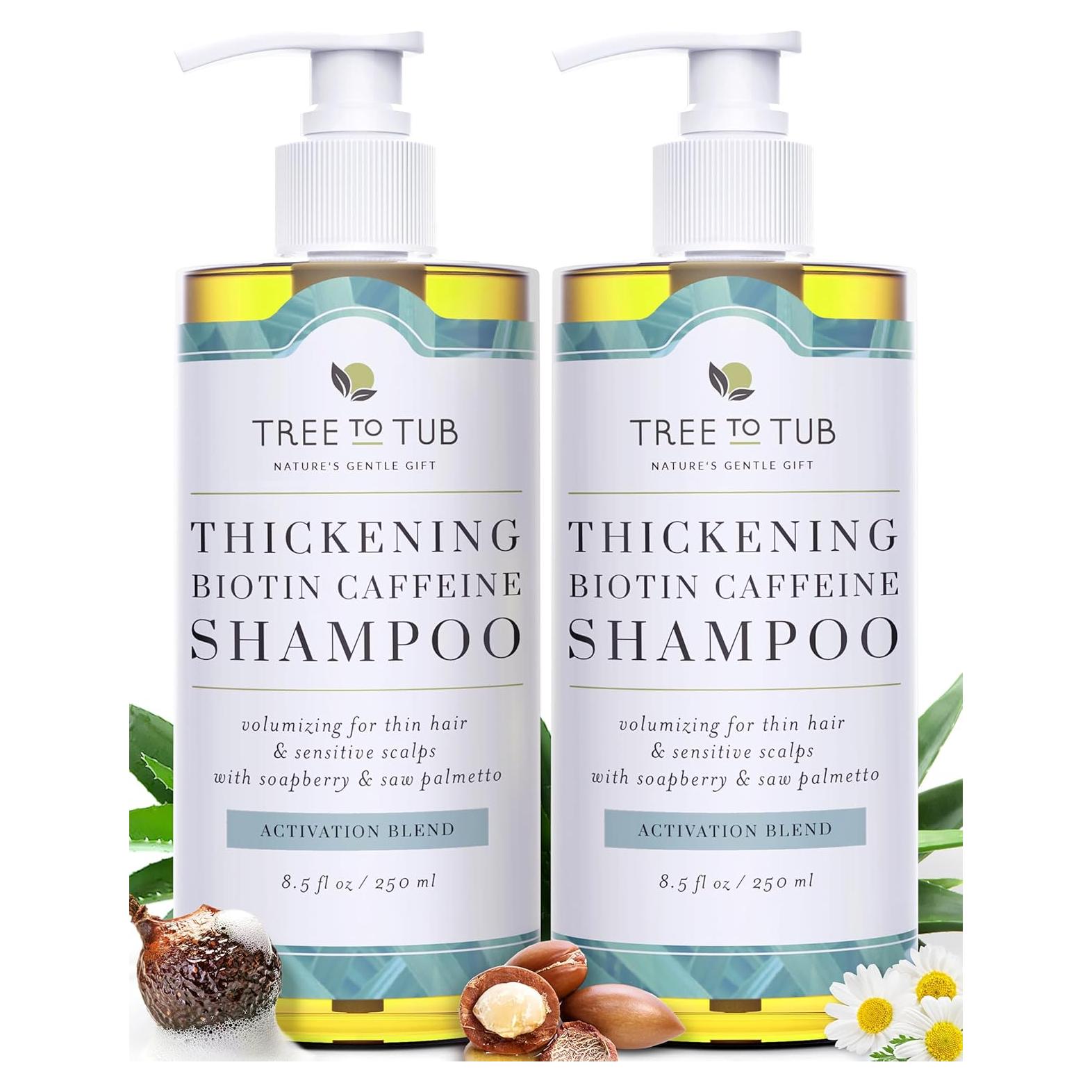 Champú Engrosante Tree to Tub con Biotina y Aceite de Argán 660g