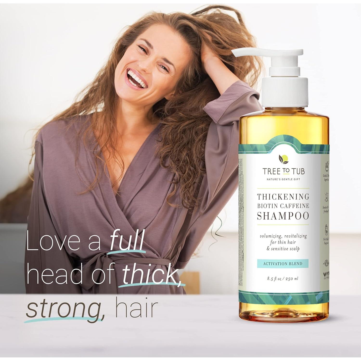 Champú Engrosante Tree to Tub con Biotina y Aceite de Argán 660g