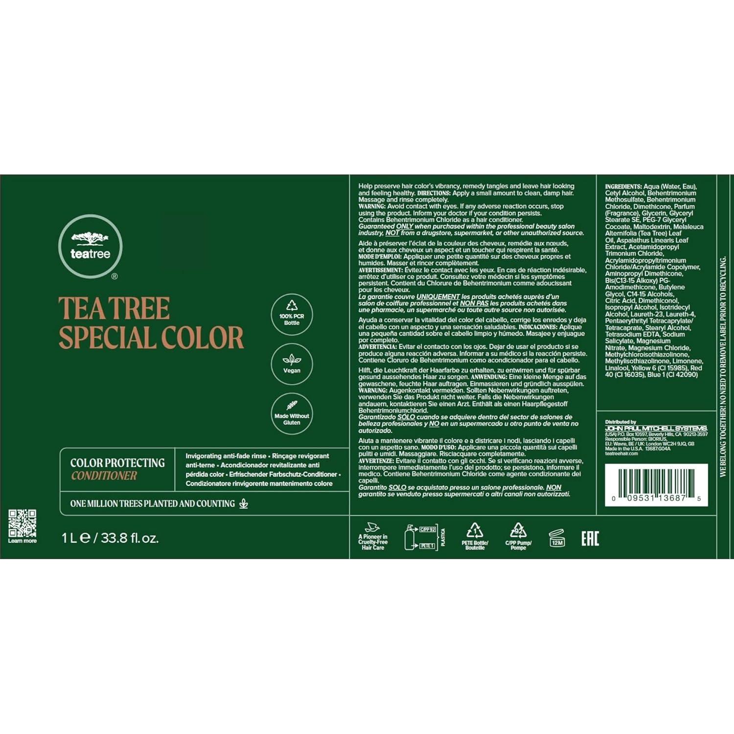 Conjunto Champú y Acondicionador Árbol de Té 1000 ml