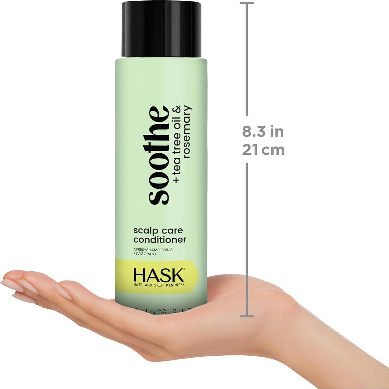 Set Champú y Acondicionador HASK 473ml Aceite de Árbol de Té