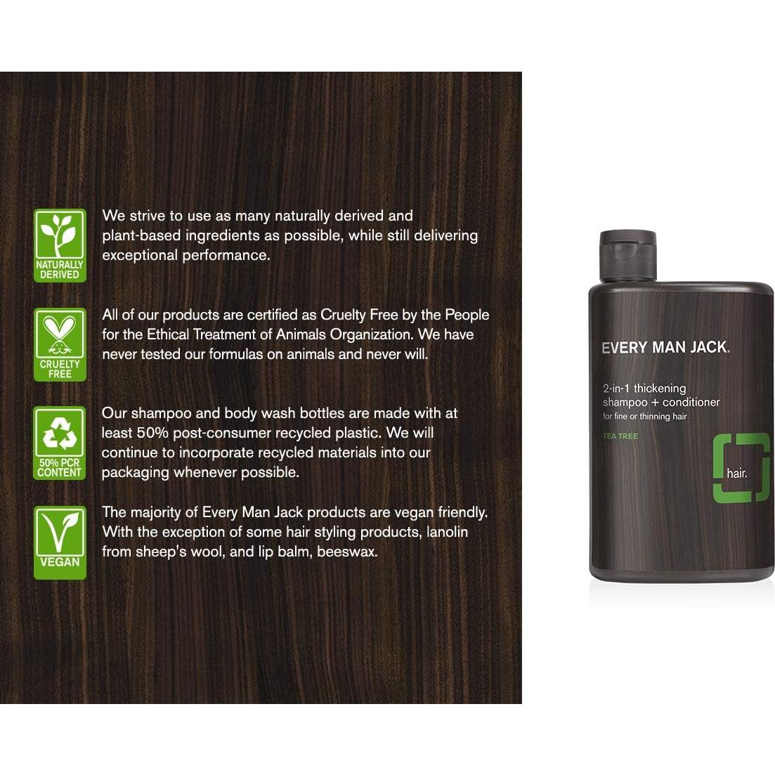 Champú y Acondicionador 2 en 1 Every Man Jack 400ml Coco