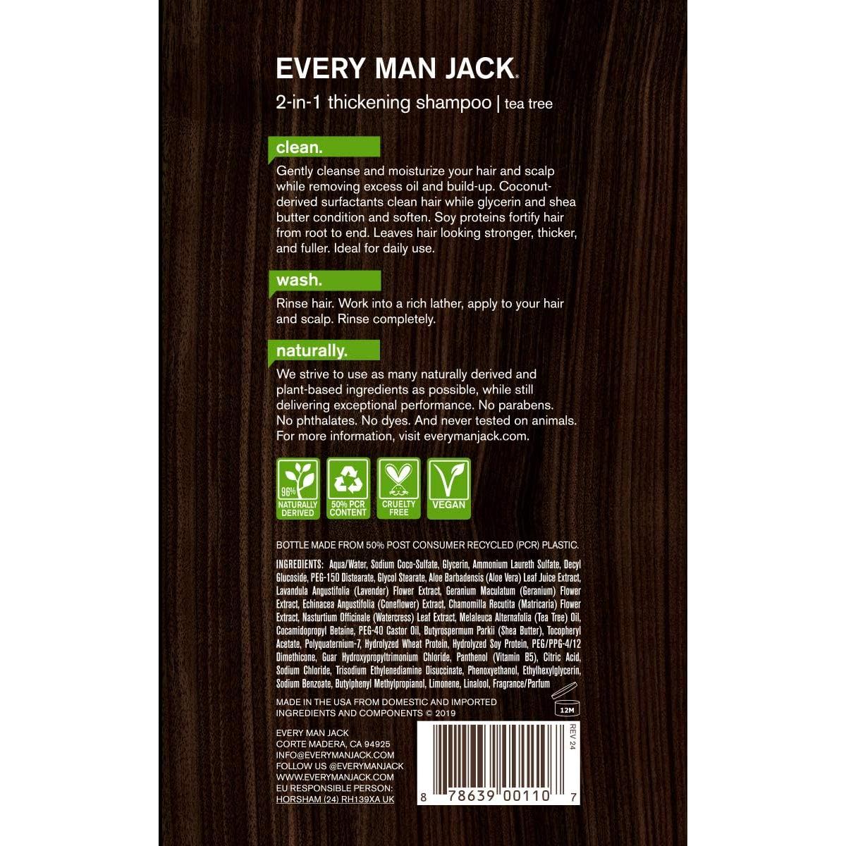 Champú y Acondicionador 2 en 1 Every Man Jack 400ml Coco