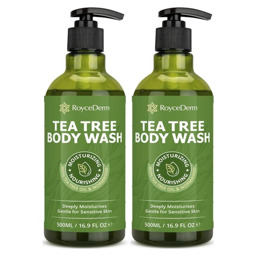 Gel de Baño Antifúngico Roycederm con Aceite de Árbol de Té - 2 Unidades