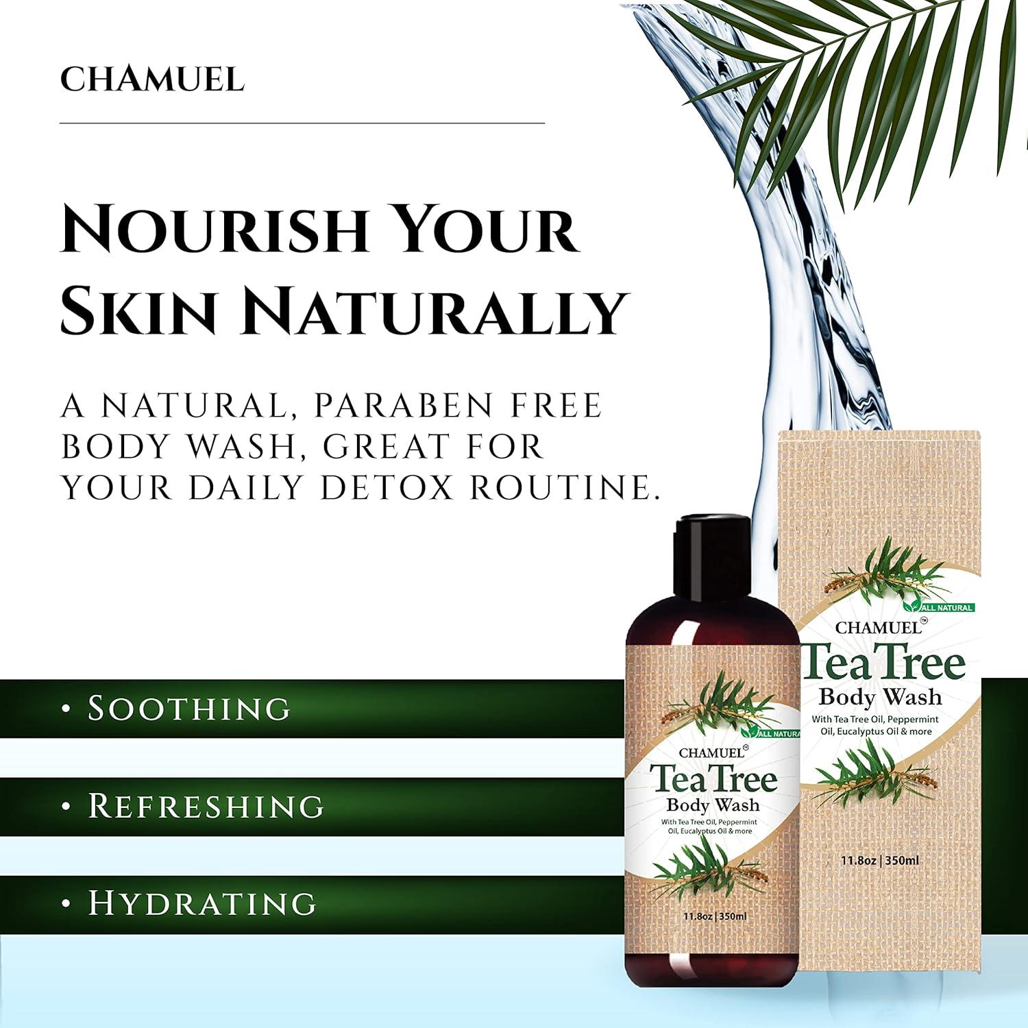 Champú Corporal Natural Chamuel - Árbol de Té 334.5g x2