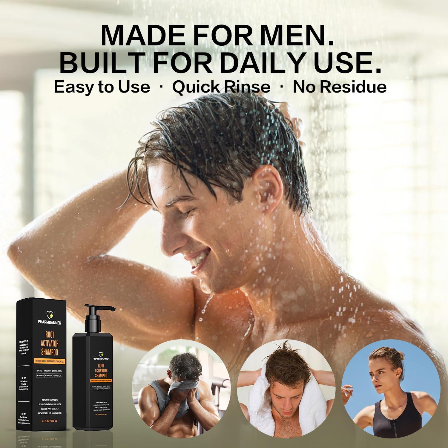 Champú Activador de Raíces PHARMBANNER 300 ml - Crecimiento Capilar