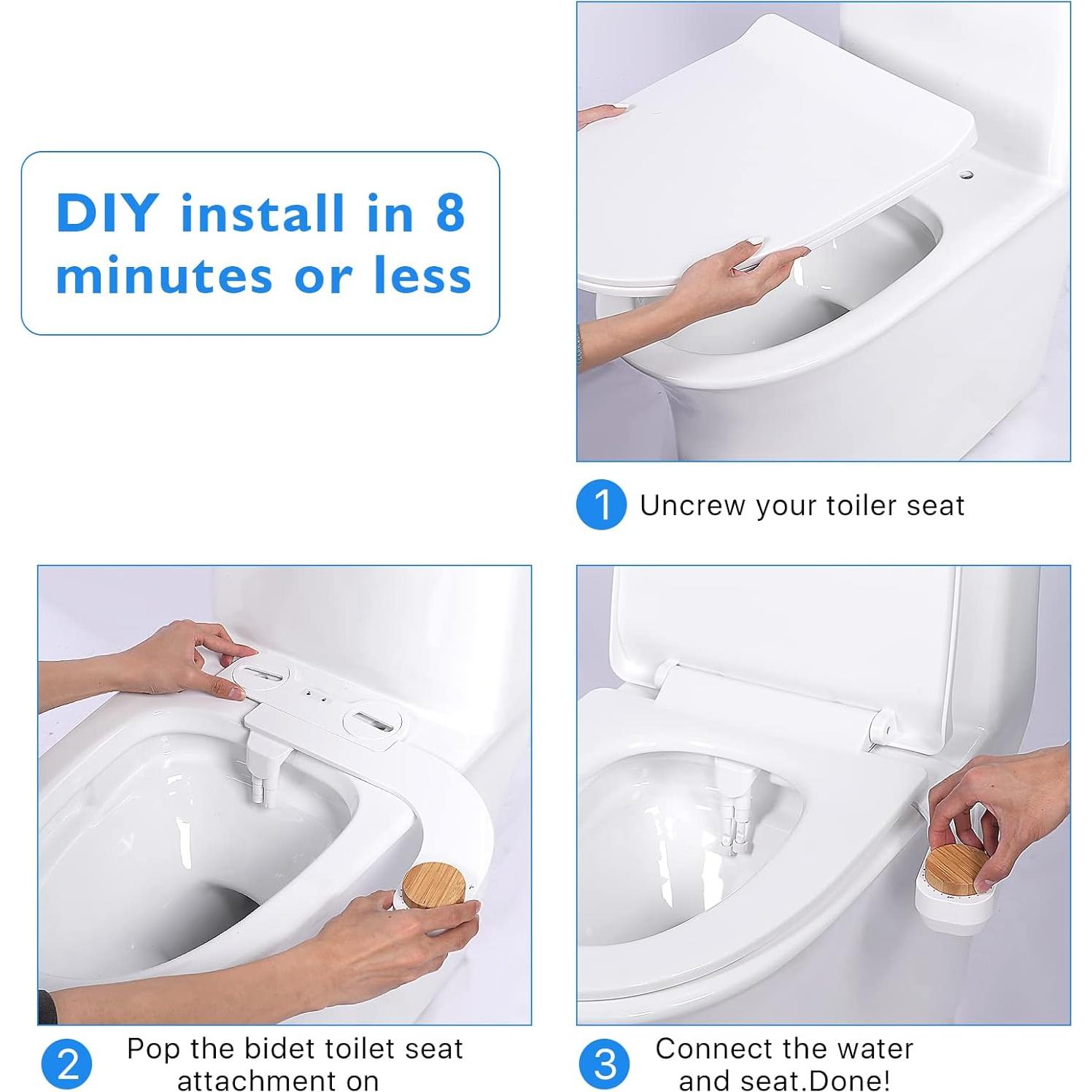 Accesorio de Bidet para Inodoro BELIVOR - Instalación Fácil, Presión Ajustable