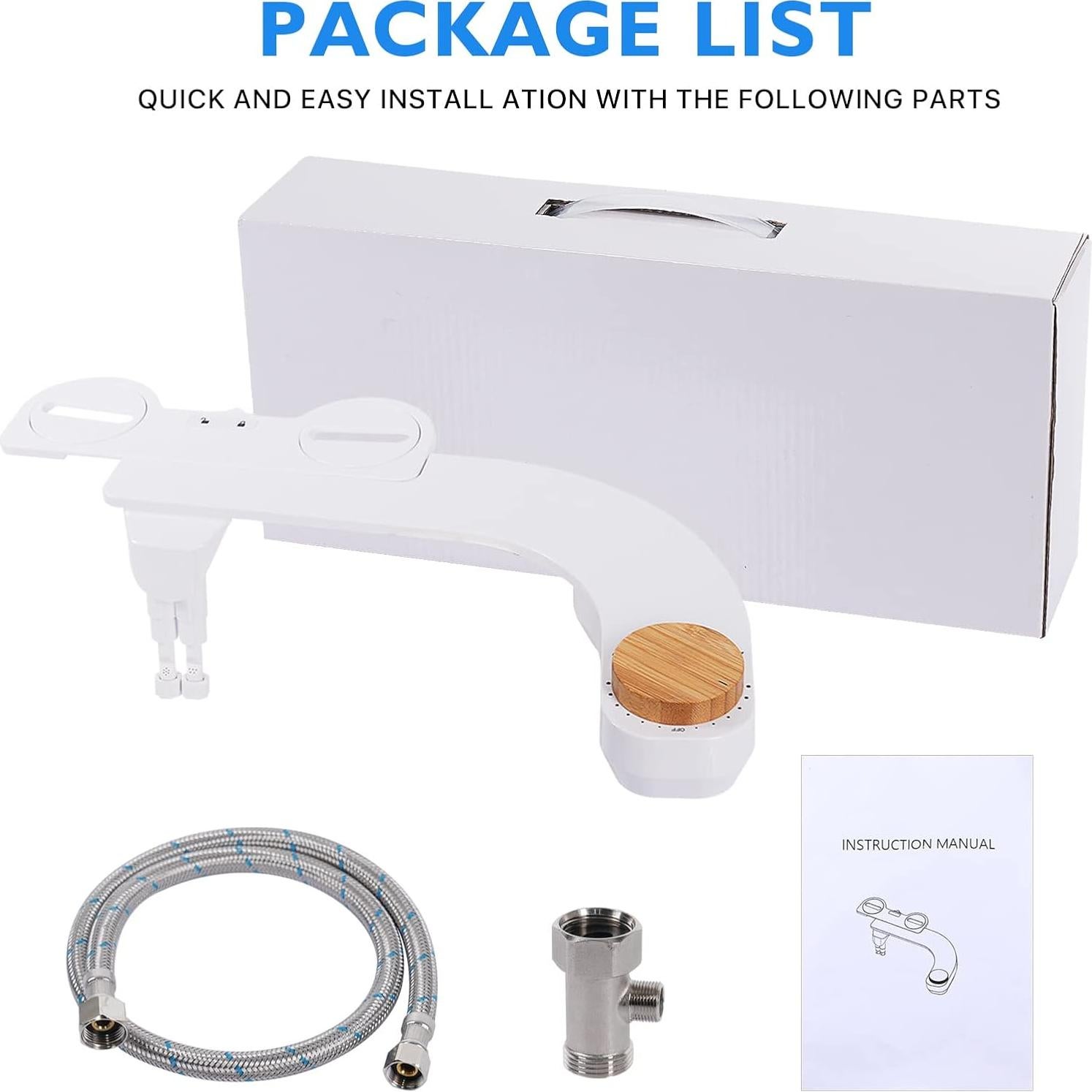 Accesorio de Bidet para Inodoro BELIVOR - Instalación Fácil, Presión Ajustable