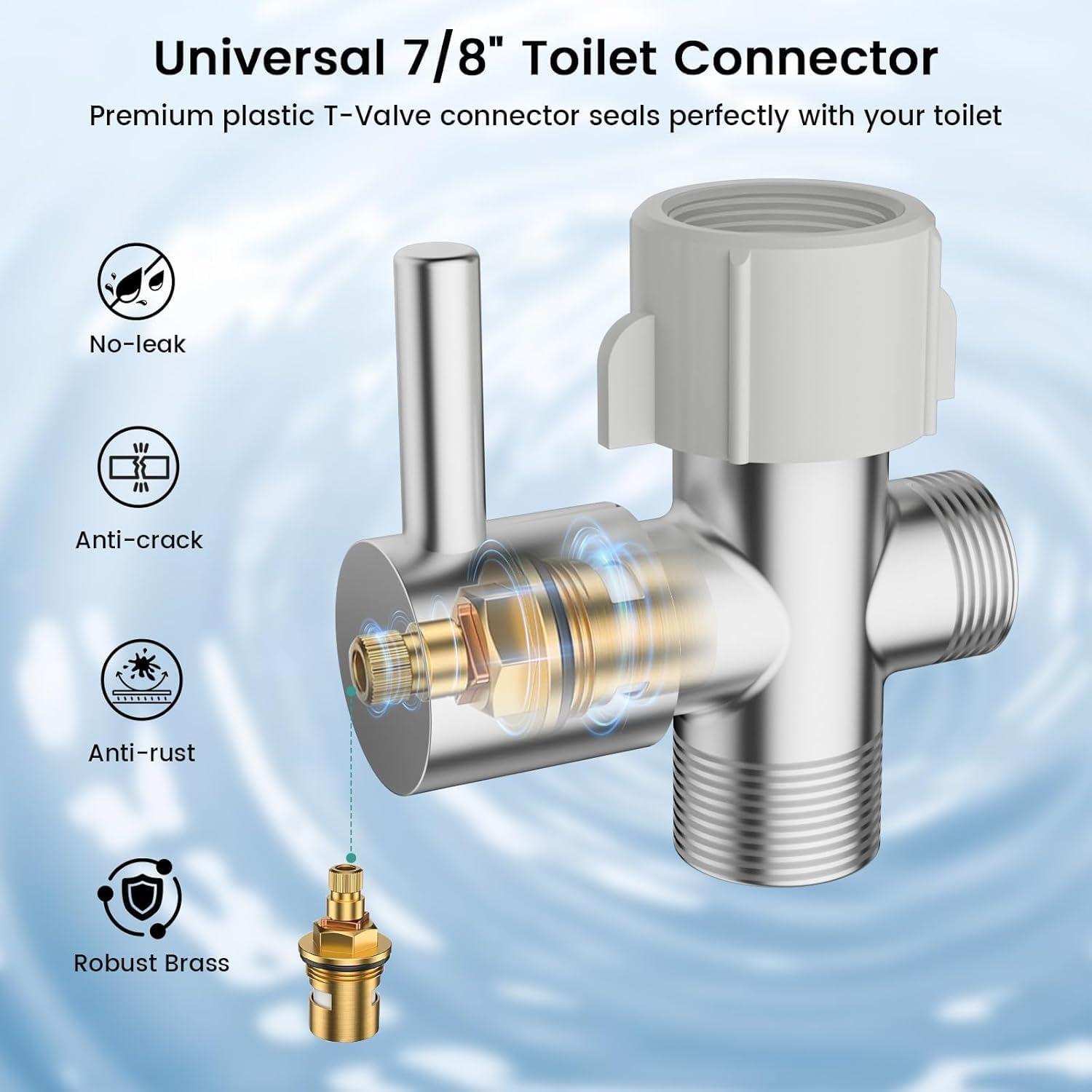 Rociador de Bidet de Mano NESTLEAP con Presión Ajustable