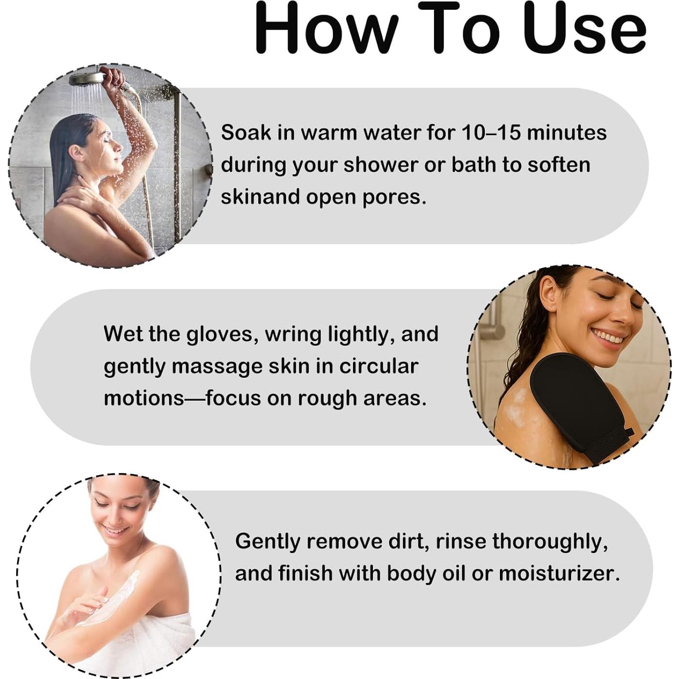 Guante Exfoliante Coreano Alifecxwwy - Exfoliación Profunda 25x17cm