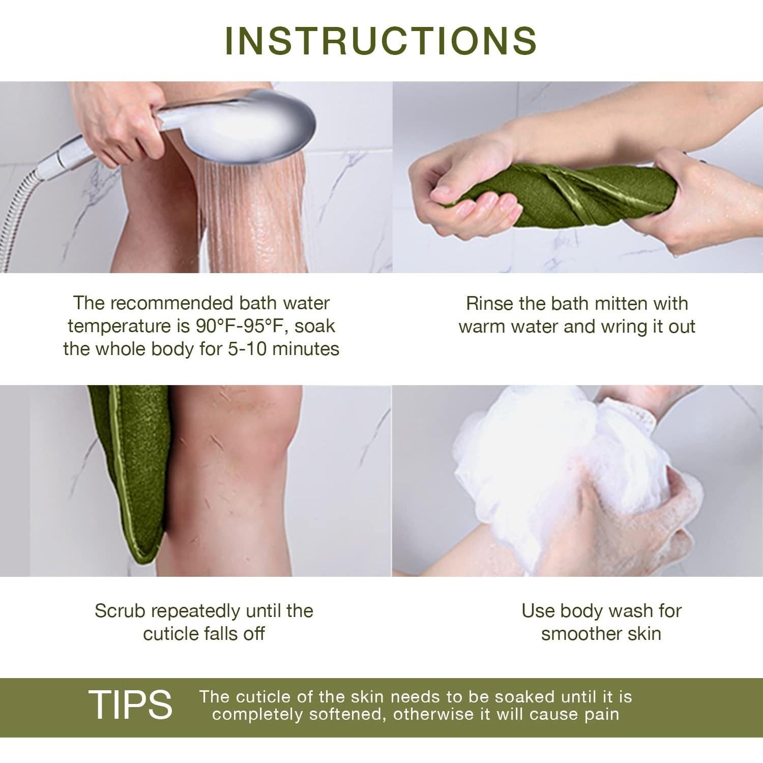 Guantes Exfoliantes Profundos Lupure - Limpieza de Piel Muerta