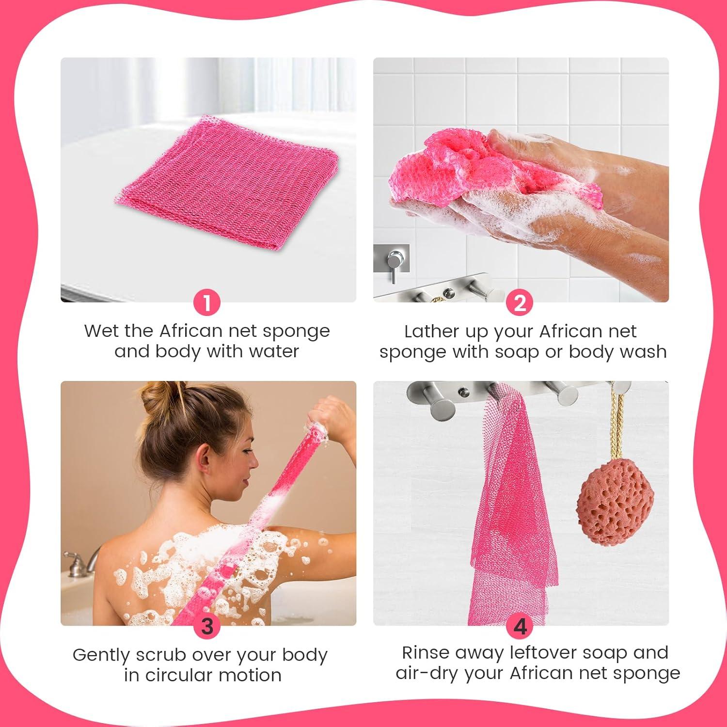 Esponja Exfoliante Corporal ZOCY - Red Africana - 2 Piezas