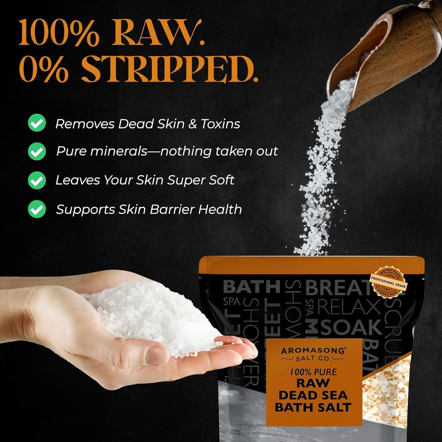 Sal de Baño del Mar Muerto Aromasong 8.62 kg Pura y Natural