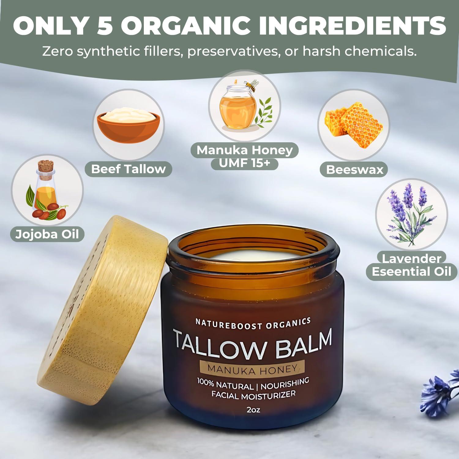 Bálsamo Hidratante Orgánico Natureboost con Miel de Manuka 56.7g