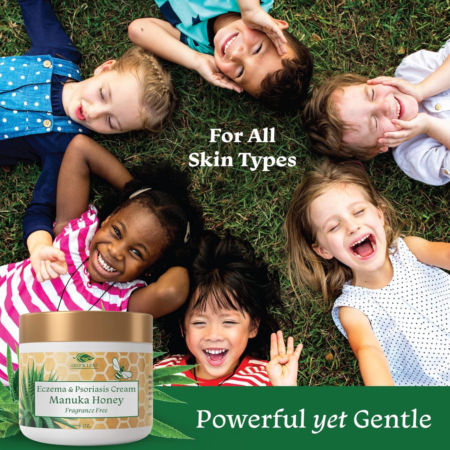 Crema Hidratante Sin Fragancia Green Leaf 453g Eczema Psoriasis