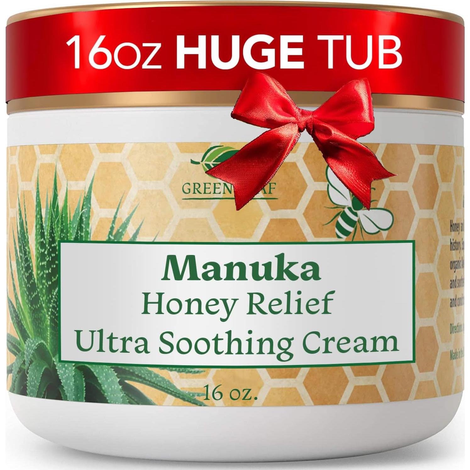 Crema Hidratante Sin Fragancia Green Leaf 453g Eczema Psoriasis