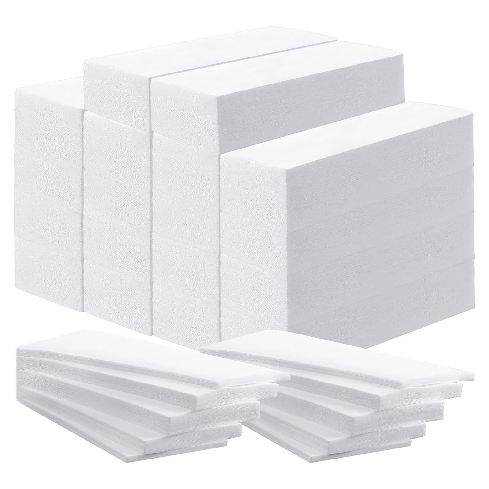 Tiras de Cera No Tejidas Tudomro 2000 Pcs 7x20 cm Blancas