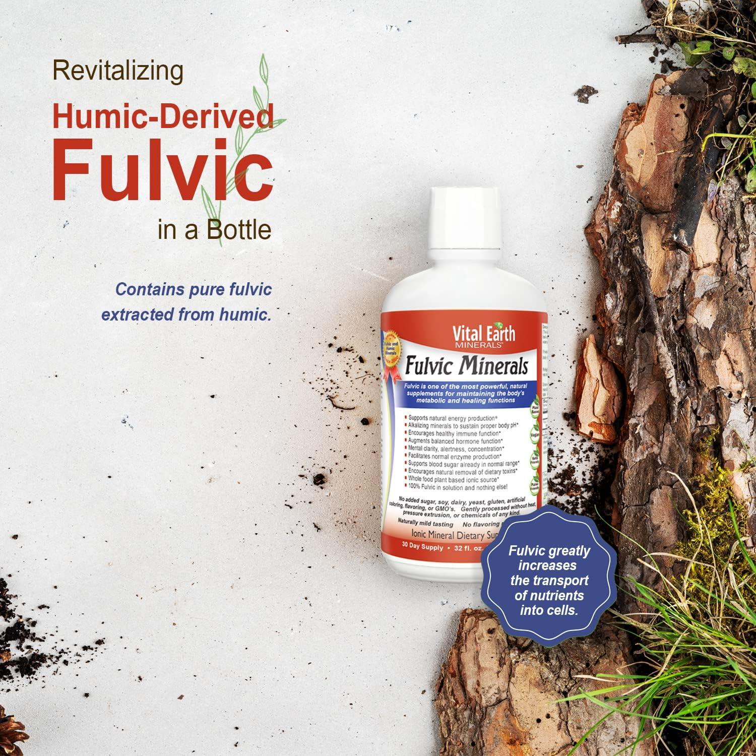 Minerales Fulvicos Vital Earth 946 ml - Suplemento Energético