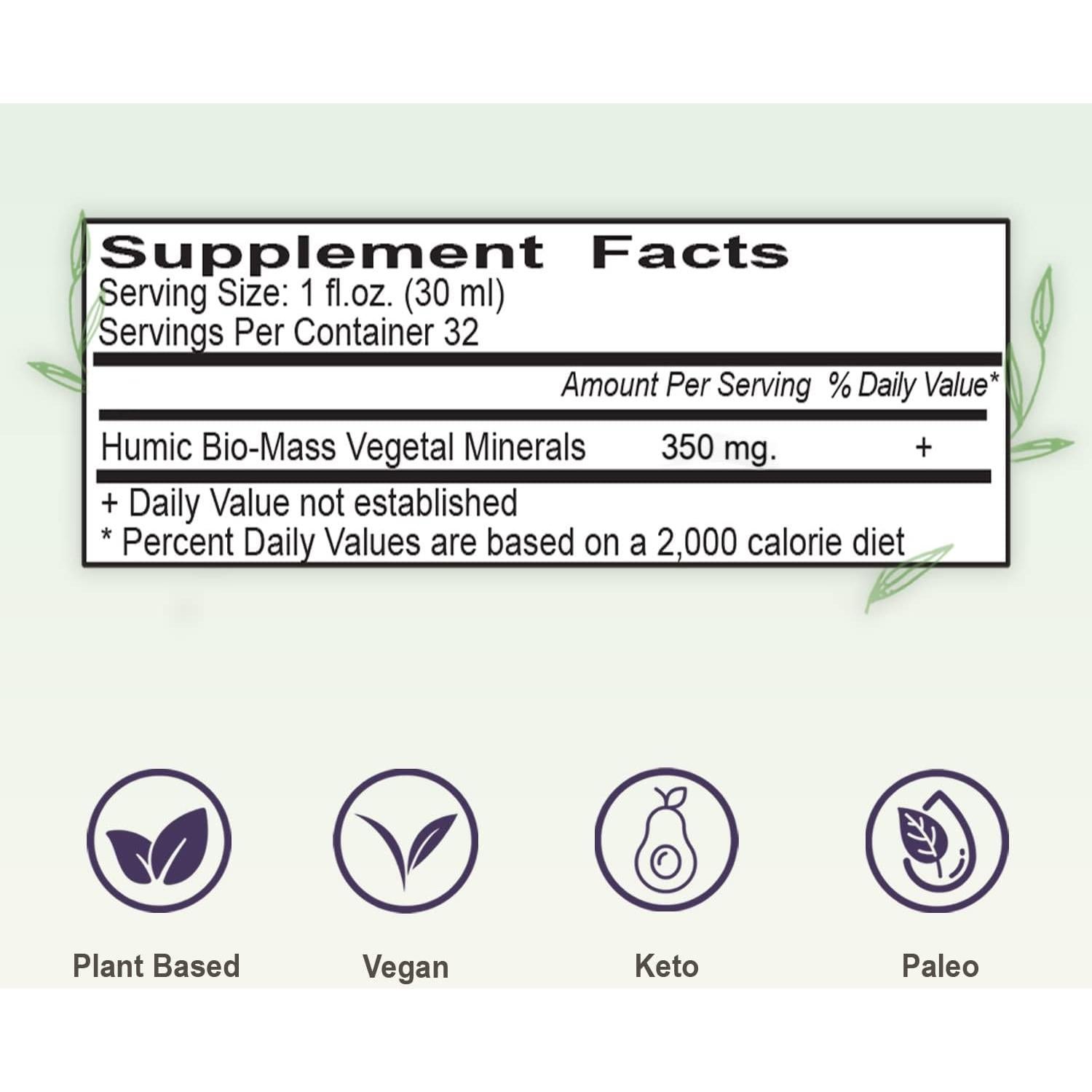 Suplemento de Ácido Húmico Tierra Vital 0.94 L - 70 Minerales