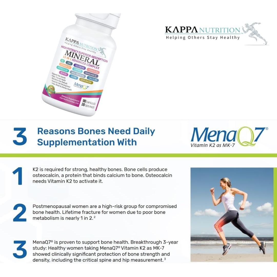 Kappa Nutrition Complejo Mineral 13 en 1 - 90 Cápsulas